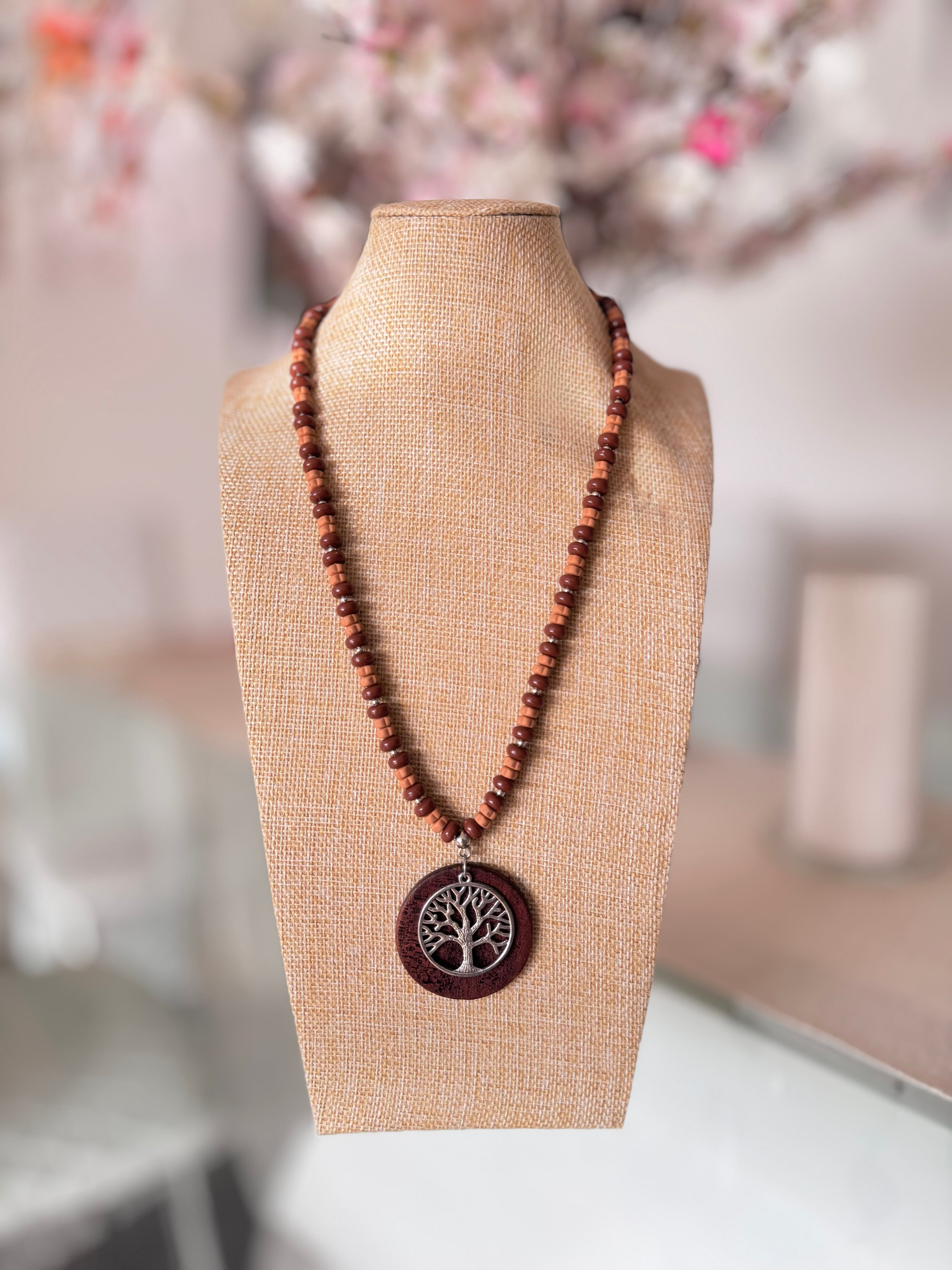 Brown Banyan Necklace