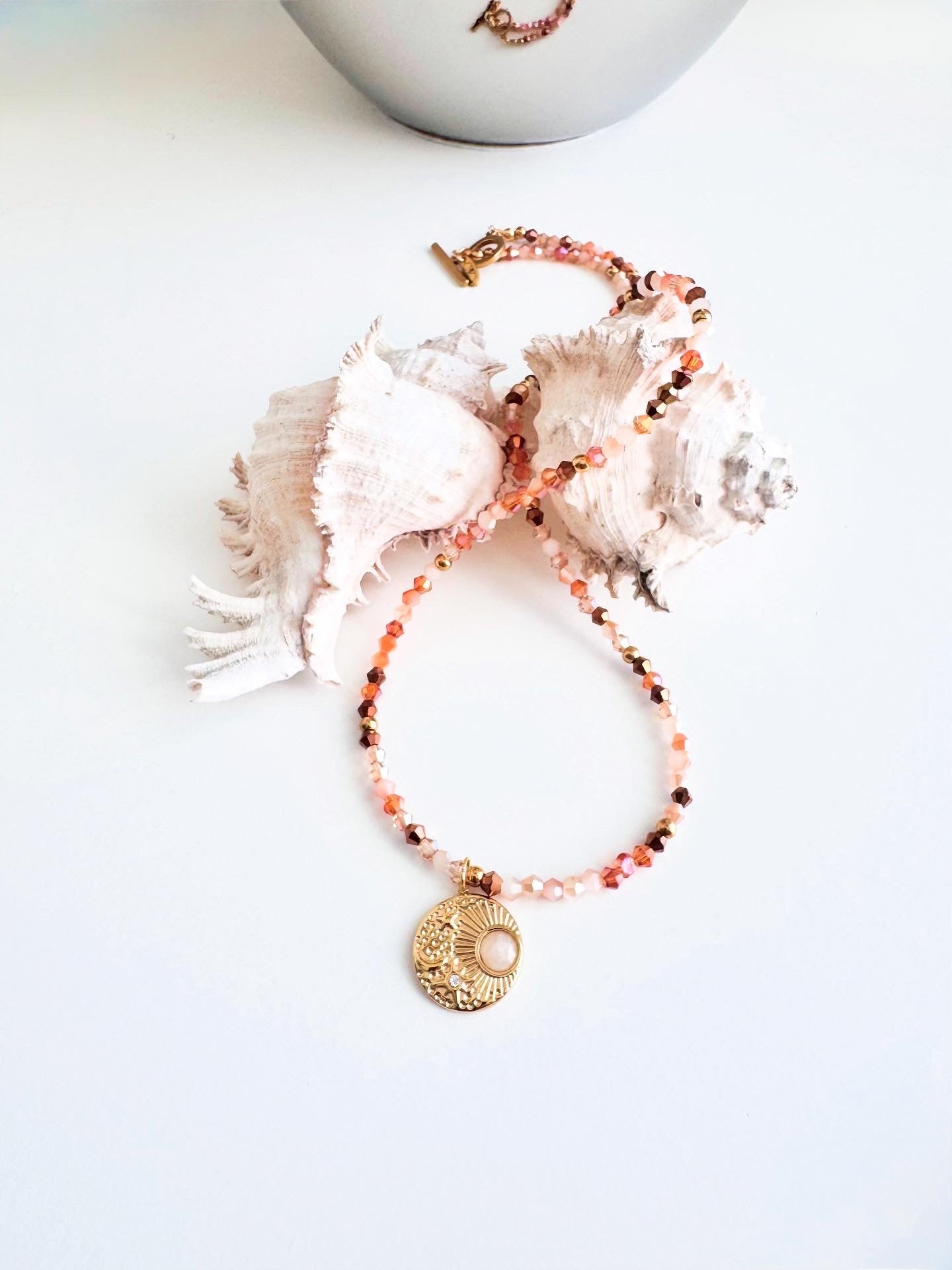 Golden Pearl Necklace
