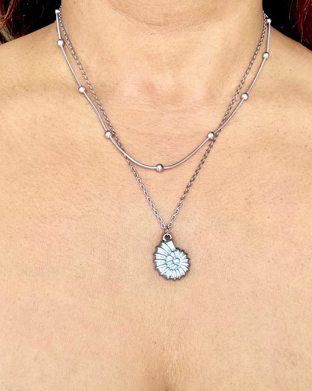 Whorl-like Double Necklace