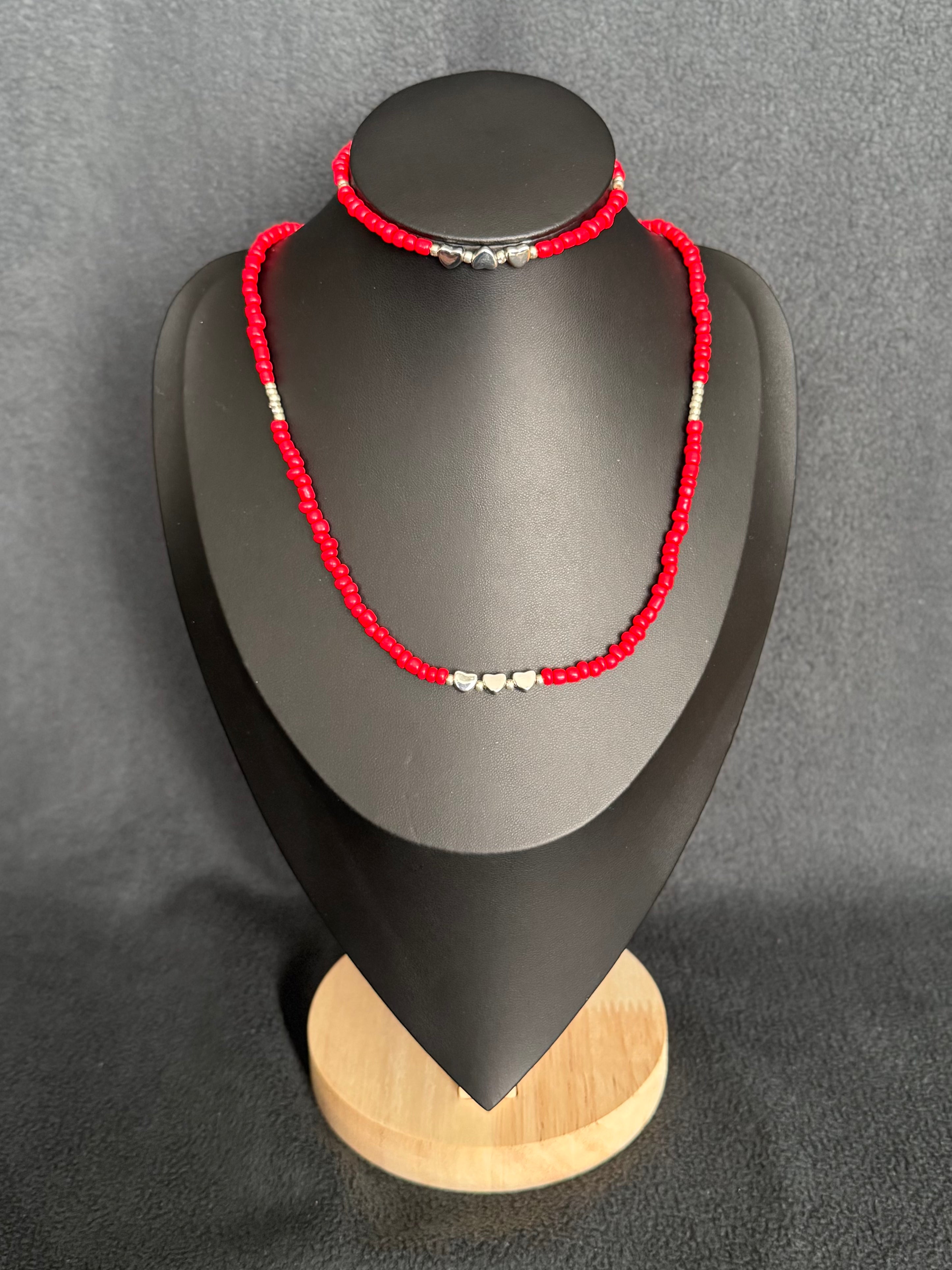 Beads & Hearts Pendant