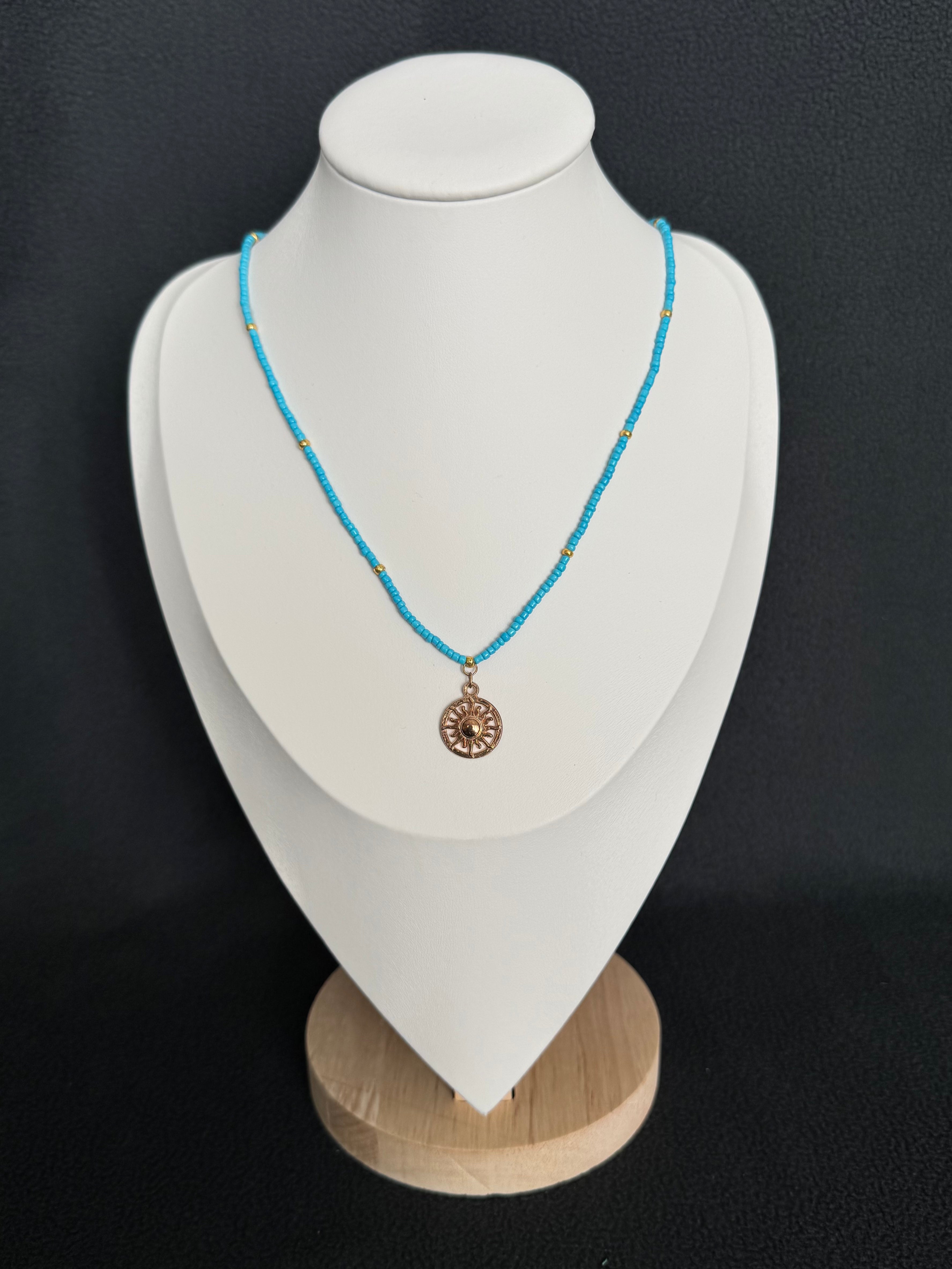 Turquoise Gold Necklace