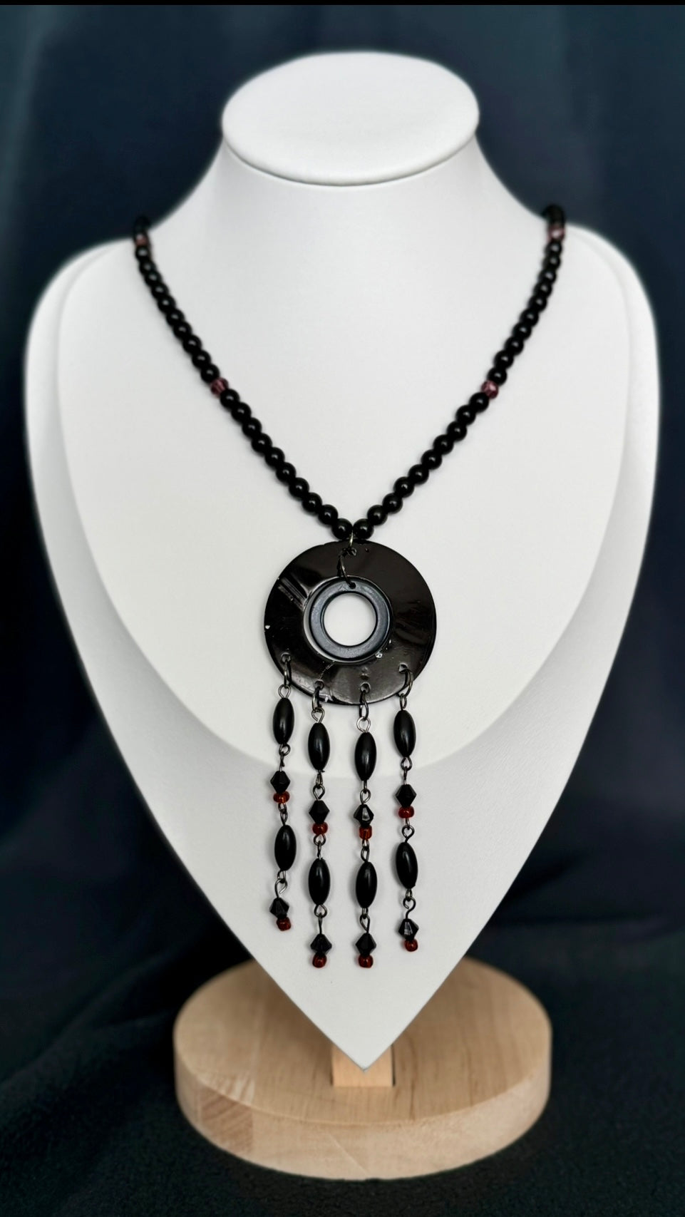 Quad-Drip Beaded Necklace